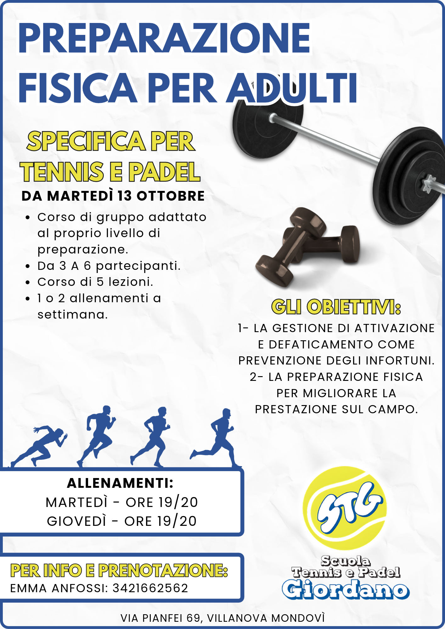 CORSO ATLETICA PER ADULTI